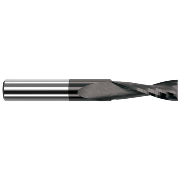 End Mill for Plastics - 2 Flute - Square, 0.0200", Shank Dia.: 1/8"